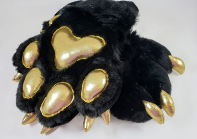 Black & Gold Padded Paws