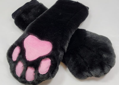 Black & Pink Mitten Paws