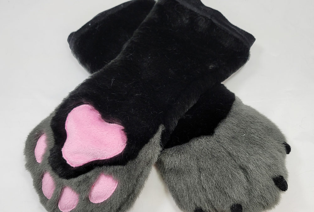 Black & Grey Mitten Paws