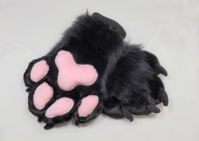 Black & Pink Padded Paws
