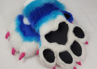 Blue & White Padded Paws