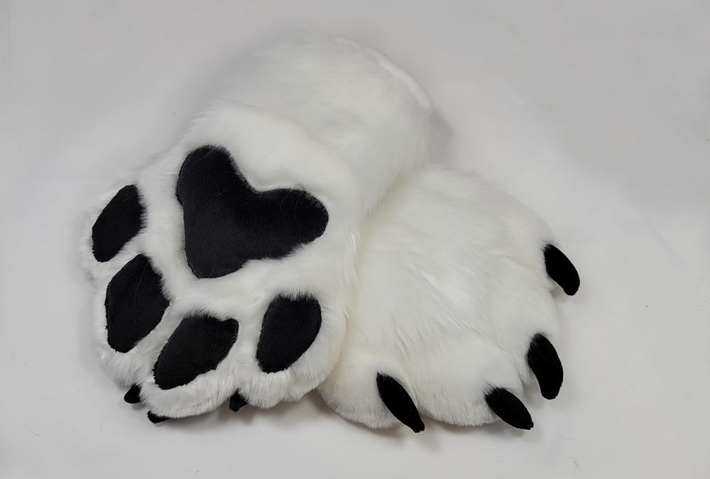 White & Black Padded Paws