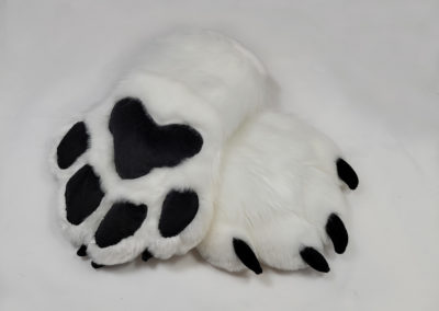 White & Black Padded Paws