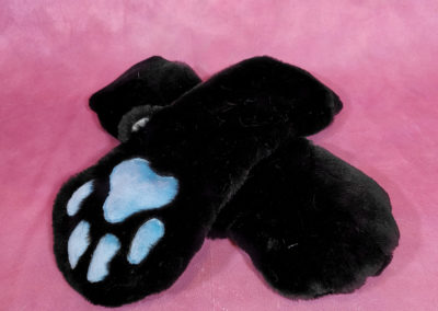 Black & Blue Mitten Paws