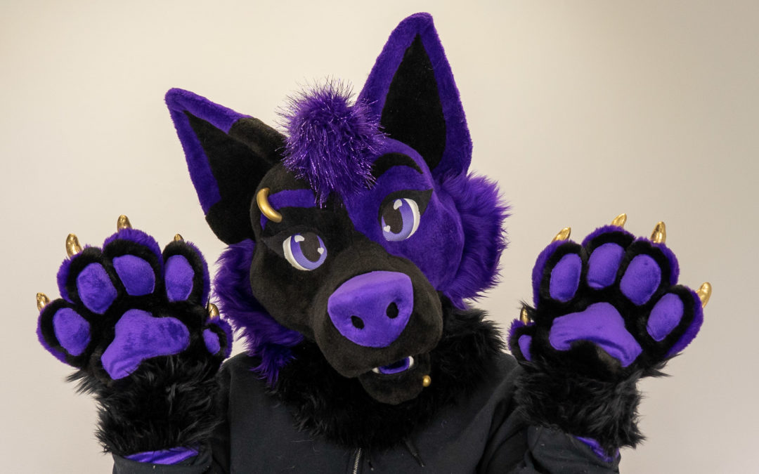 Purple & Black Canine