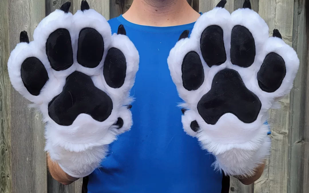 White & Black Giant Padded Paws