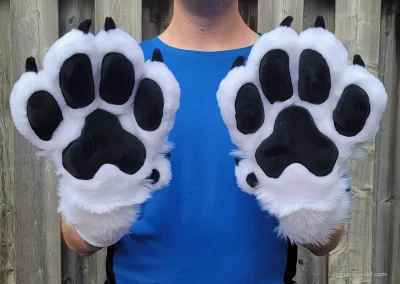 White & Black Giant Padded Paws