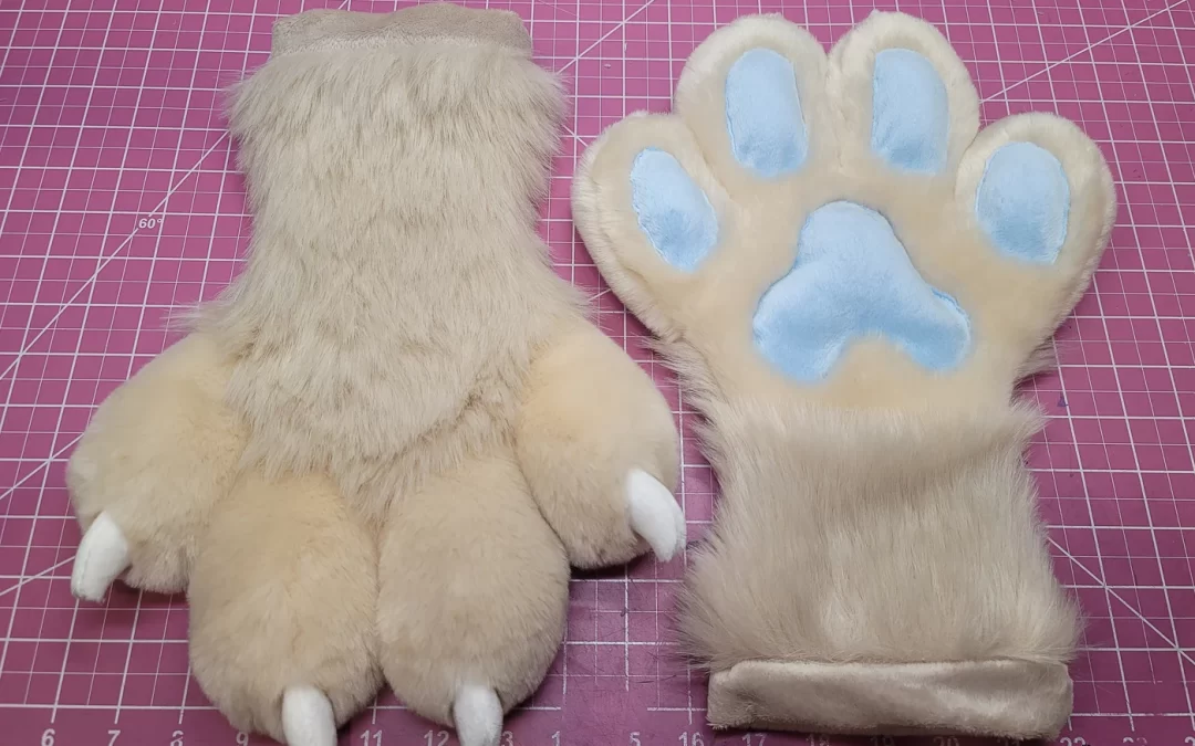 Tan & Blue Giant Padded Paws