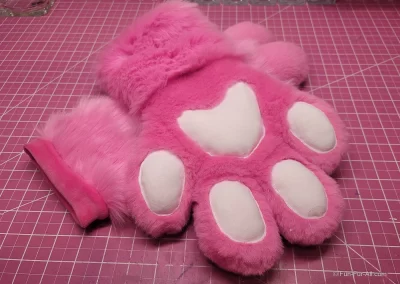 Pink & White 3-Finger Toony Paws