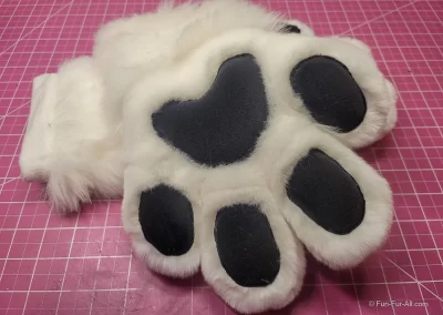 White & Black 3-Finger Toony Paws