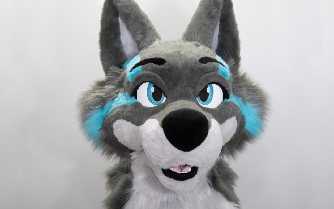 Teal Grey Wolf