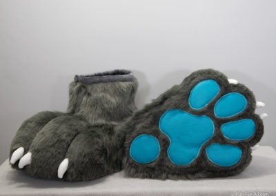 Grey Teal Foot Paws