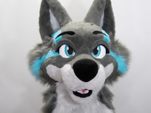 Teal Grey Wolf