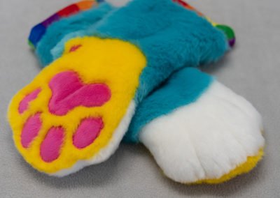 Blue, White & Yellow Paws