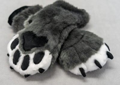 Grey & White Mitten Paws