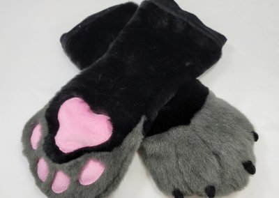 Black & Grey Mitten Paws