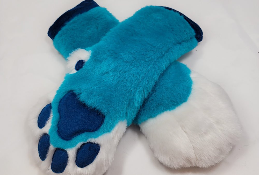 Blue & White Mitten Paws