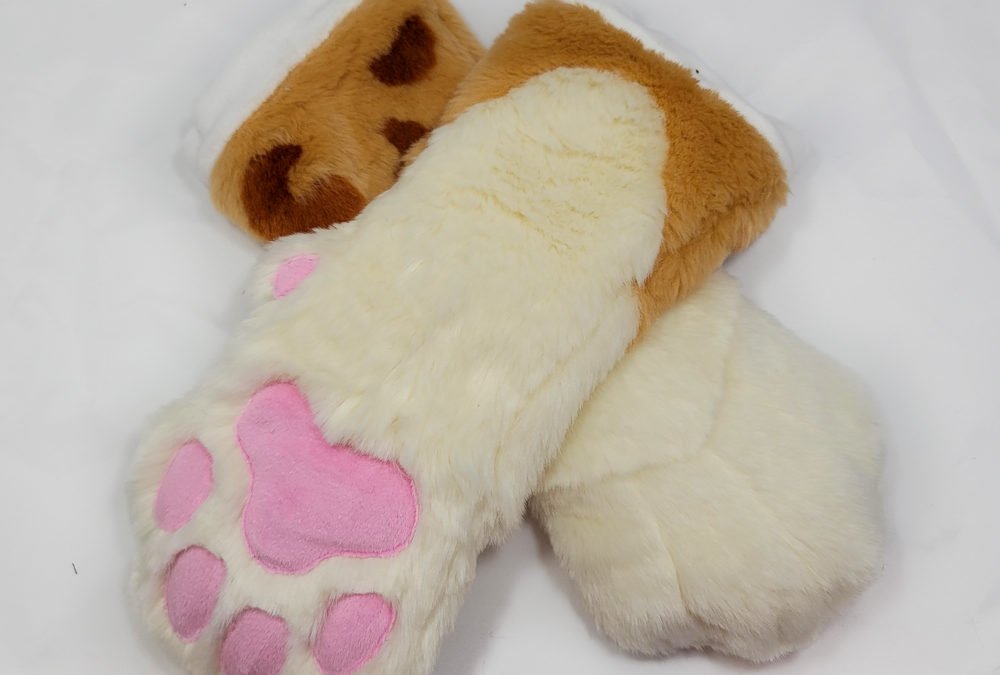 Leopard & White Mitten Paws