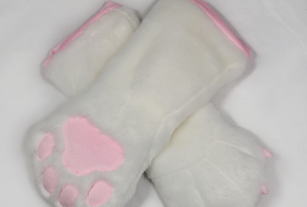 White & Pink Mitten Paws