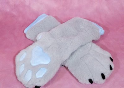 Grey & Blue Mitten Paws