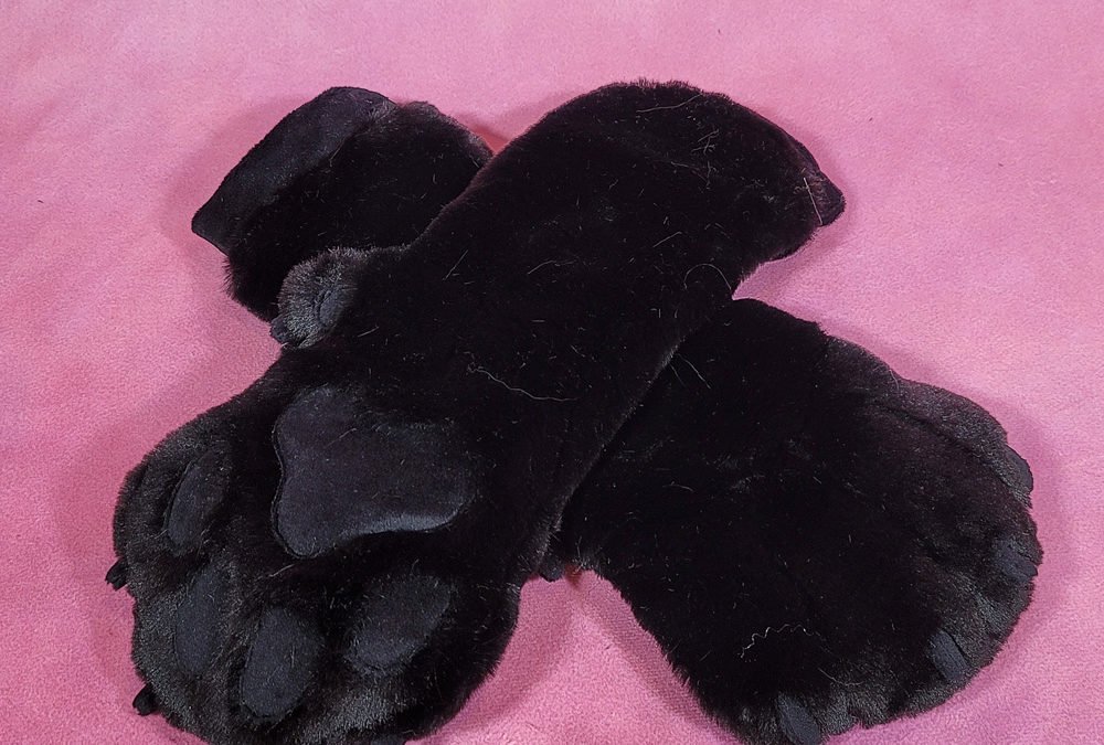 Black on Black Mitten Paws