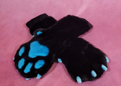 Black & Blue Mitten Paws